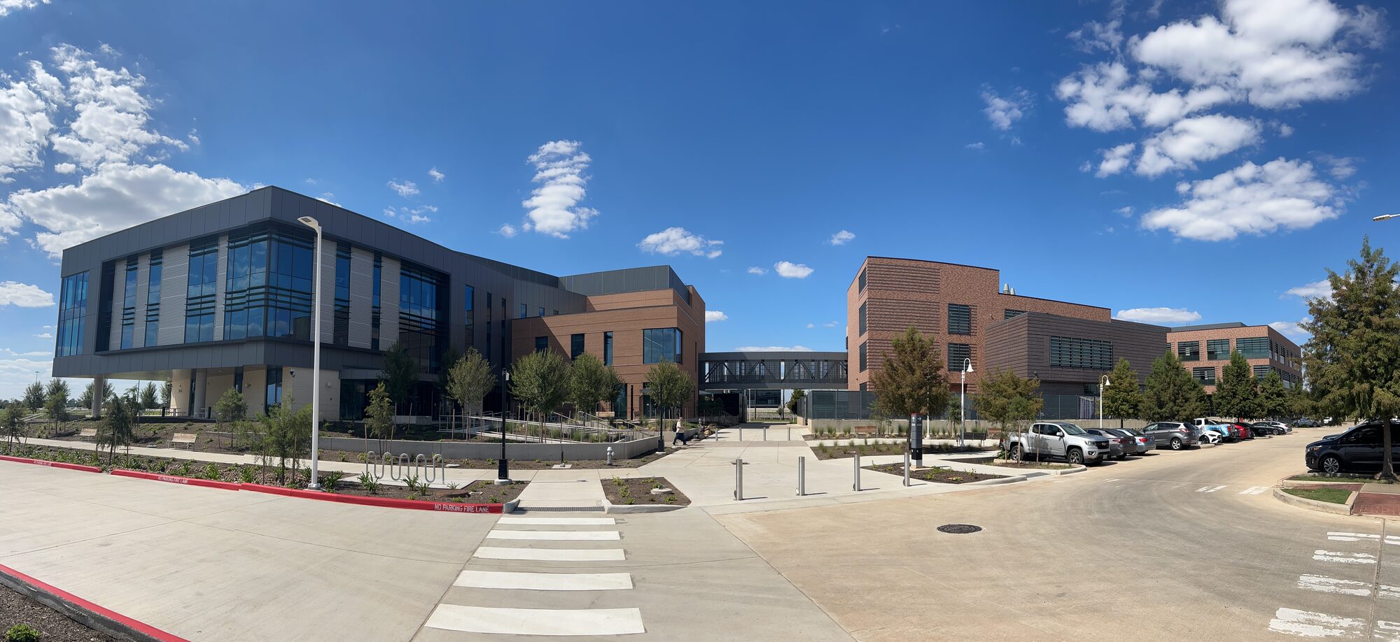 Engineering Building 4 (SAB2) and Engineering Building 3 (SAB1) on the University of Houston Sugar Land campus.