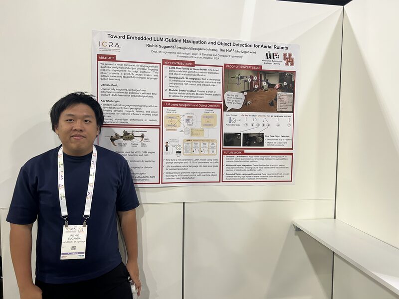 LLM-guided navigation: Poster on embedded LLM-guided navigation for aerial robots