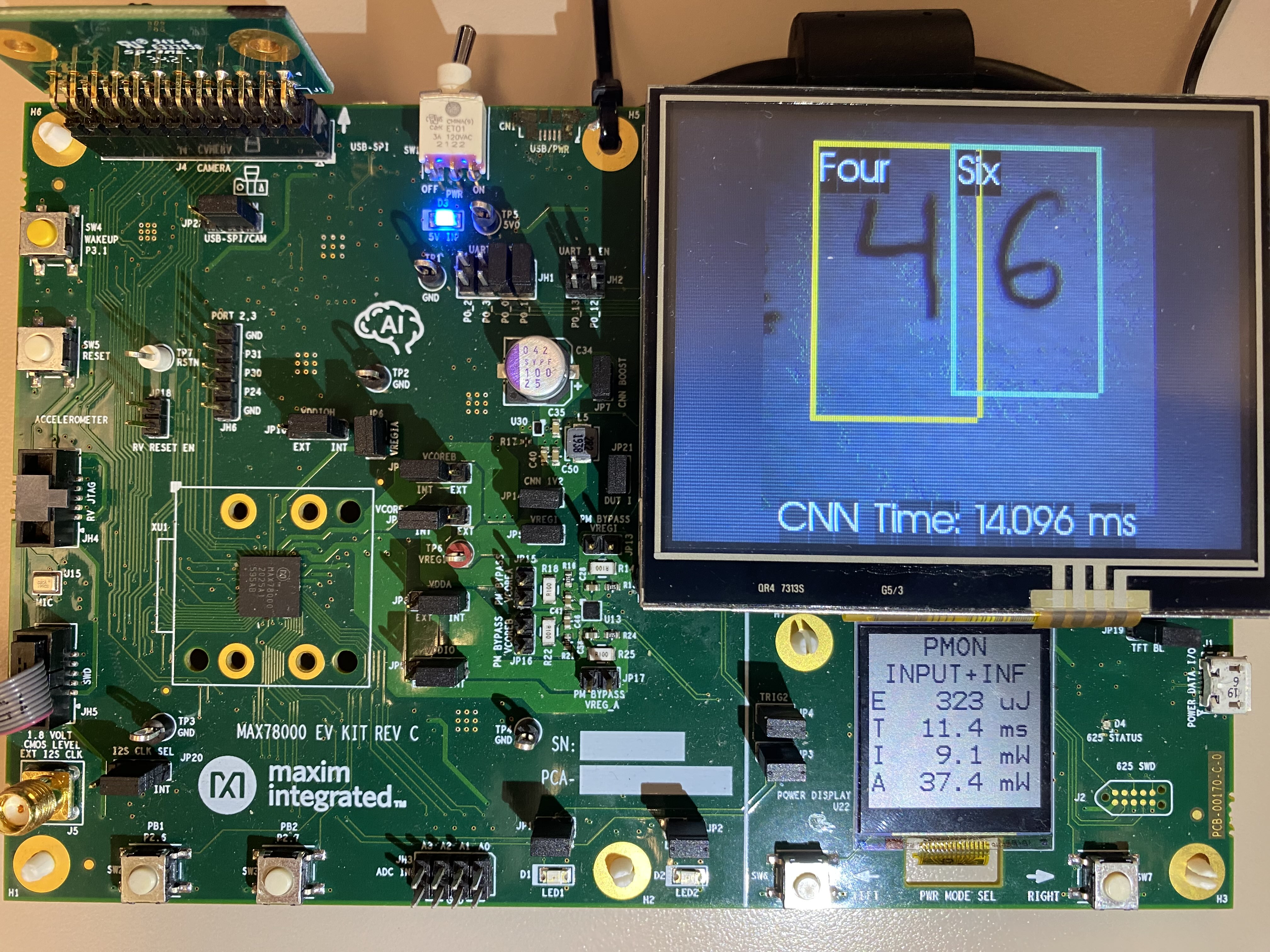 ELASTIC deployment on MAX78000 using SVHN dataset